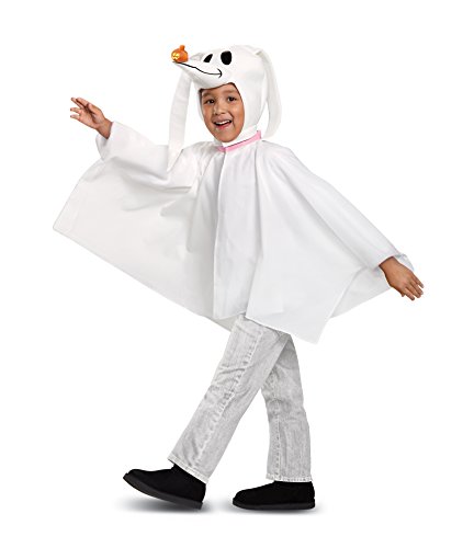 Disguise Disney Zero Nightmare Before Christmas Toddler Boys' Costume, White, Large (4-6)