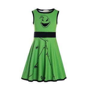 girls nightmare before christmas classic oogie boogie costume sally jack oogie zero dress green