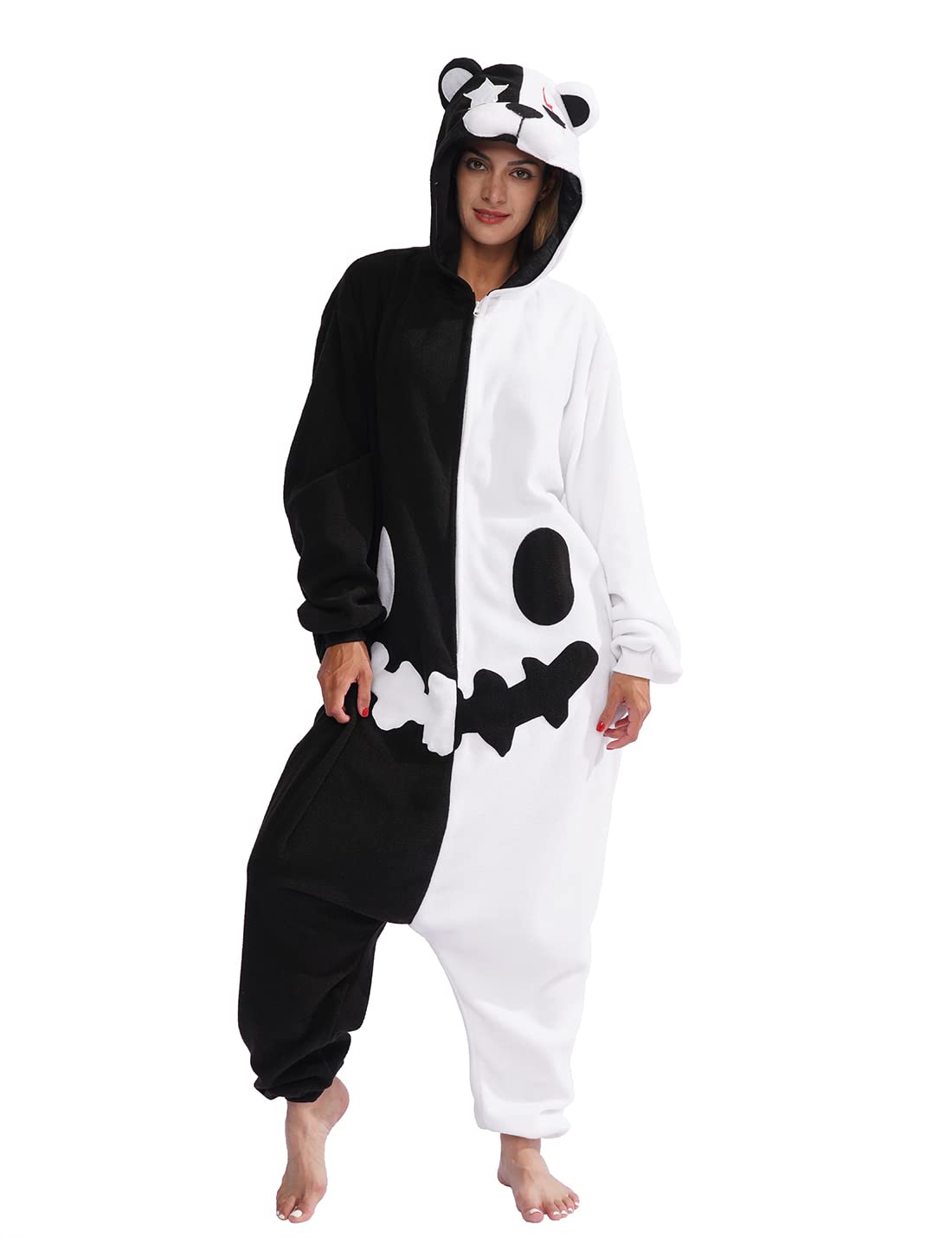 Adult Animal One-piece Pajamas Cosplay Animal Homewear Sleepwear Jumpsuit Costume for Women and Men