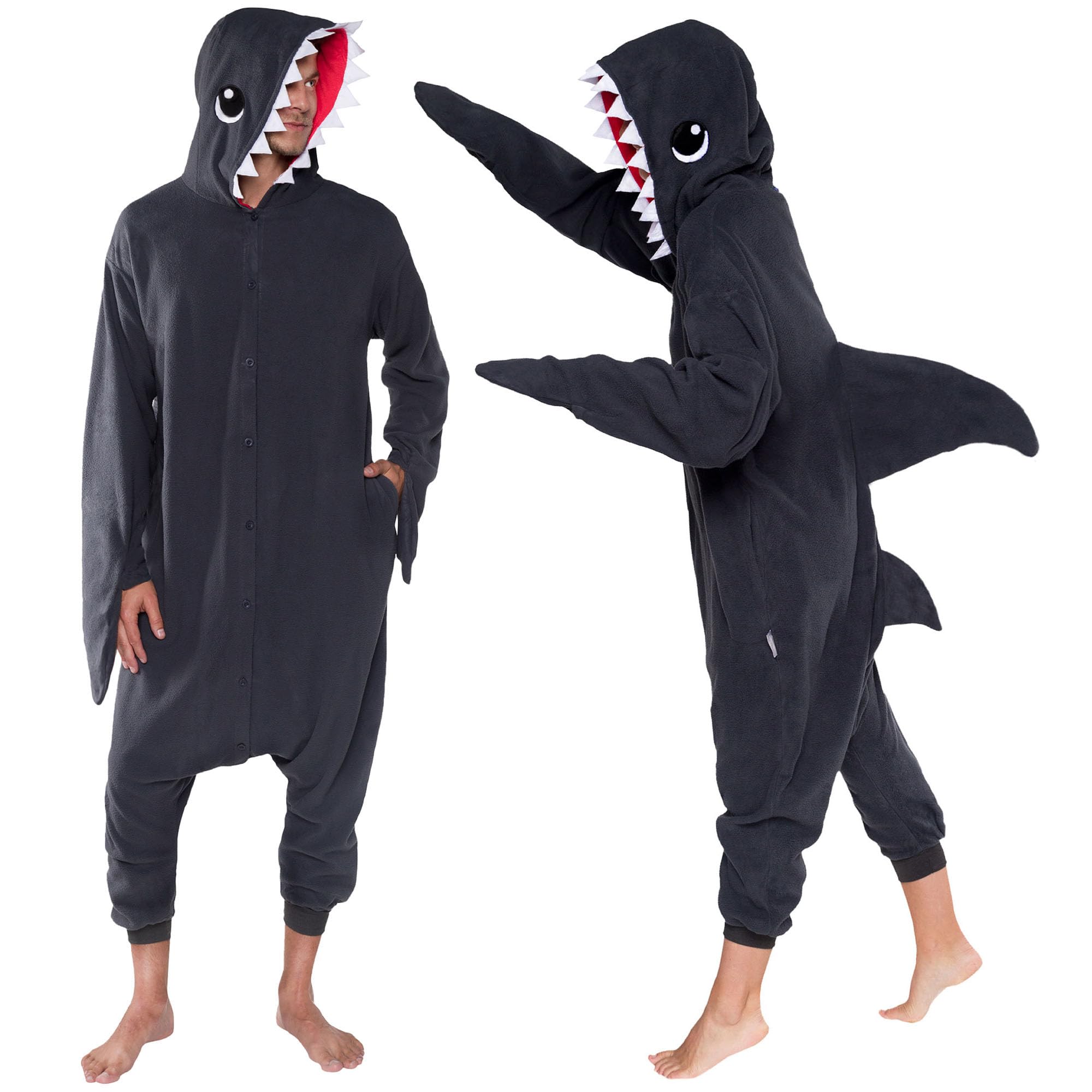 Funziez! Adult Onesie Halloween Costume - Animal and Sea Creature - Plush One Piece Cosplay Suit for Adults, Men and Women