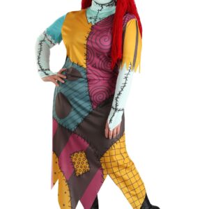 Disney womens Disguise the Nightmare Before Christmas Sally Classic adult sized costumes, Yellow/Red/Black/Green, XL 18-20 US