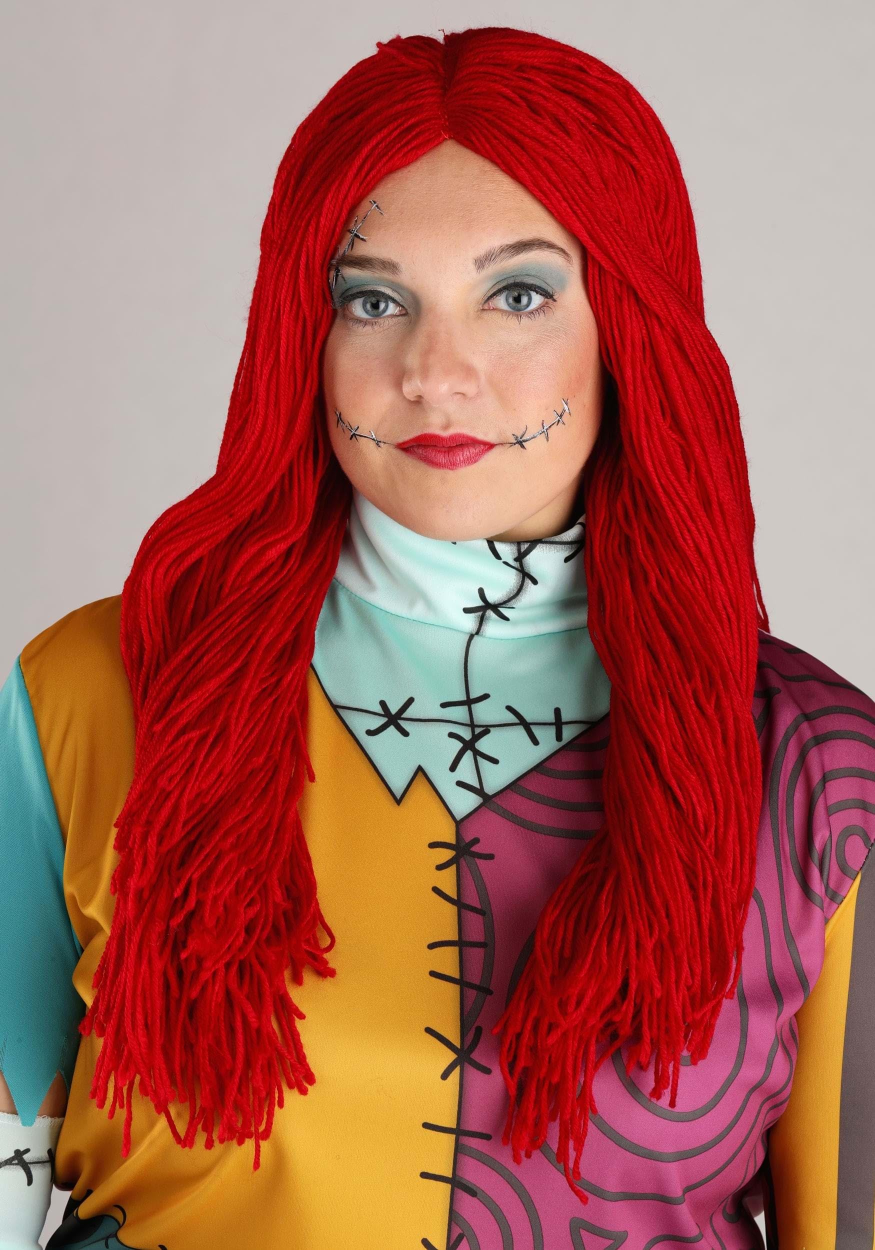 Disney womens Disguise the Nightmare Before Christmas Sally Classic adult sized costumes, Yellow/Red/Black/Green, XL 18-20 US