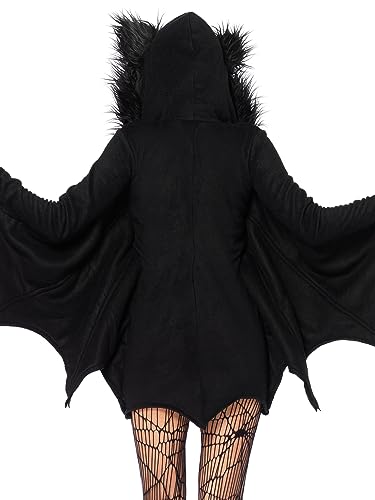 Leg Avenue womens Leg Avenue Women's Cozy Black Bat Halloween Adult Sized Costumes, Black, X-Large US