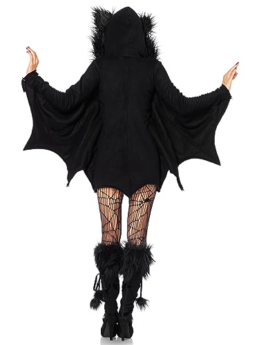 Leg Avenue womens Leg Avenue Women's Cozy Black Bat Halloween Adult Sized Costumes, Black, X-Large US