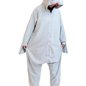 LZBXBXDA Unisex Adult Manatee Onesie One Piece Pajamas Animal Plush Halloween Christmas Costume Homewear Sleepwear for Women men