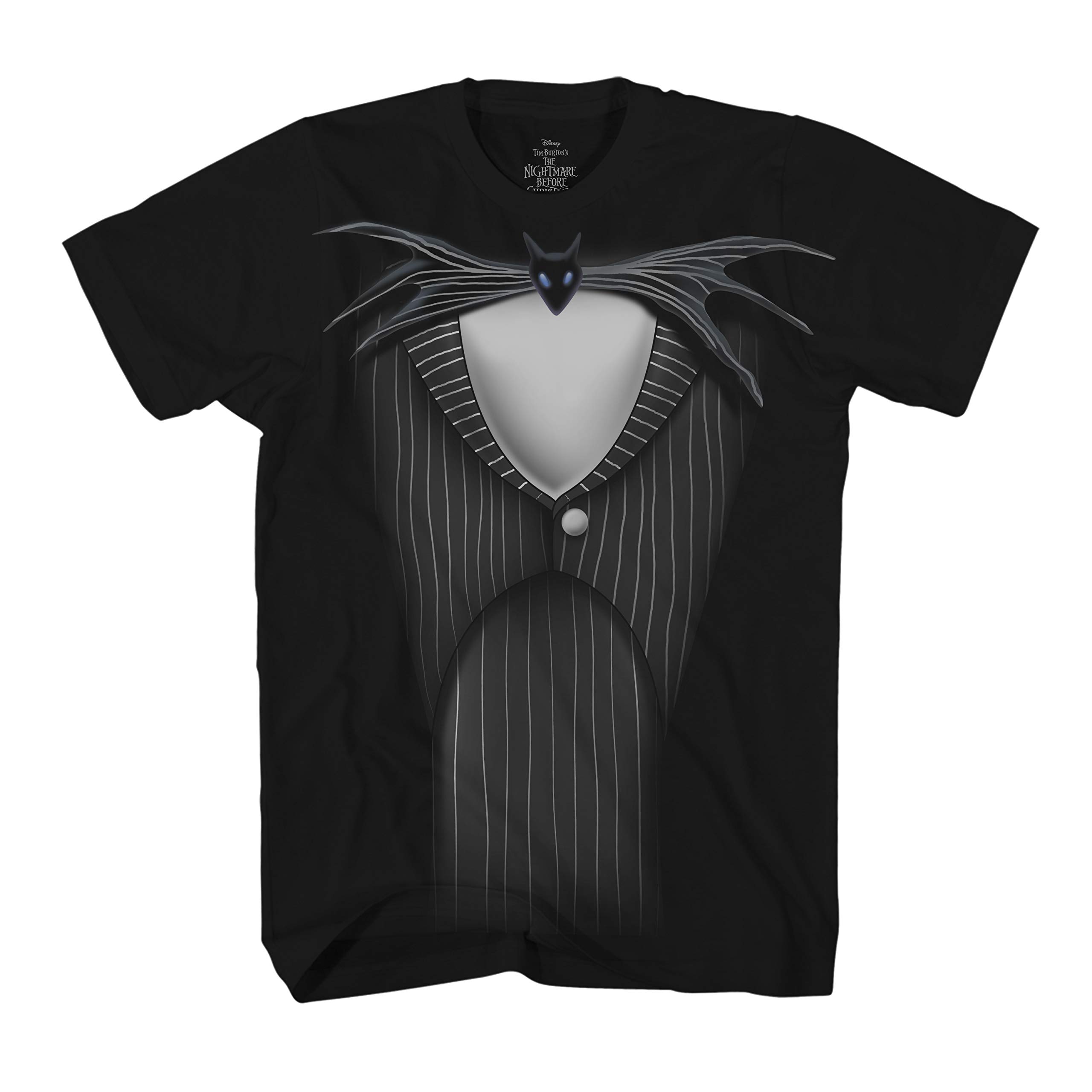 Disney Nightmare Before Christmas Jack Skellington Costume Suit T-shirt (Small, Stained Glass)