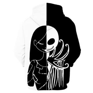 Prcescl Unisex Hoodie 3d Printing Role-Playing Novelty Hooded Sweatshirt 5-Small
