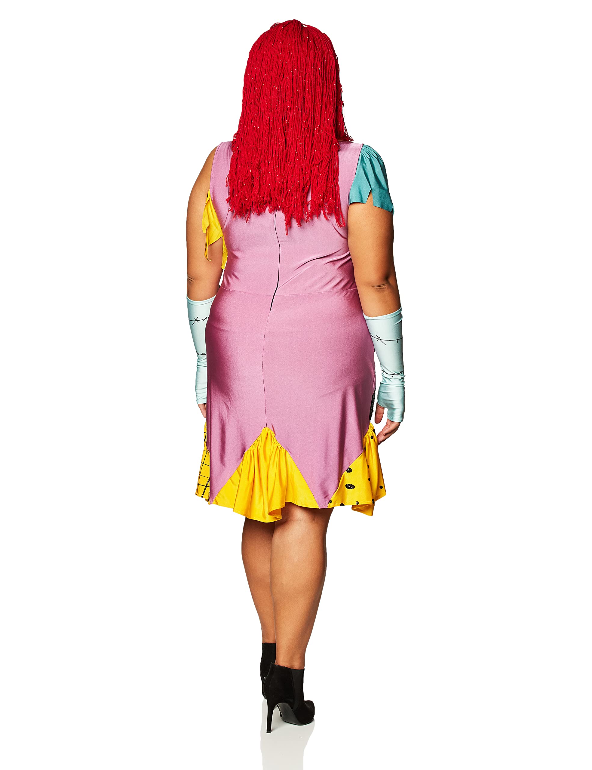 Disguise Tim Burtons The Nightmare Before Christmas Sally Glam Adult Costume,Yellow/Black/Purple,X-Large/18-20