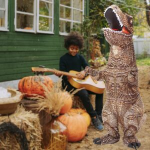 Dinosaur Costume for Adult, Inflatable Dinosaur Costume Adult, T-Rex Costume Blow up Funny Halloween Dino Costumes Fancy Dress, for Women Teens