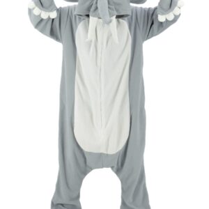 vavalad Adult Elephant Onesie Costumes One Piece Pajamas Animal Cosplay Homewear Sleepwear for Women Men