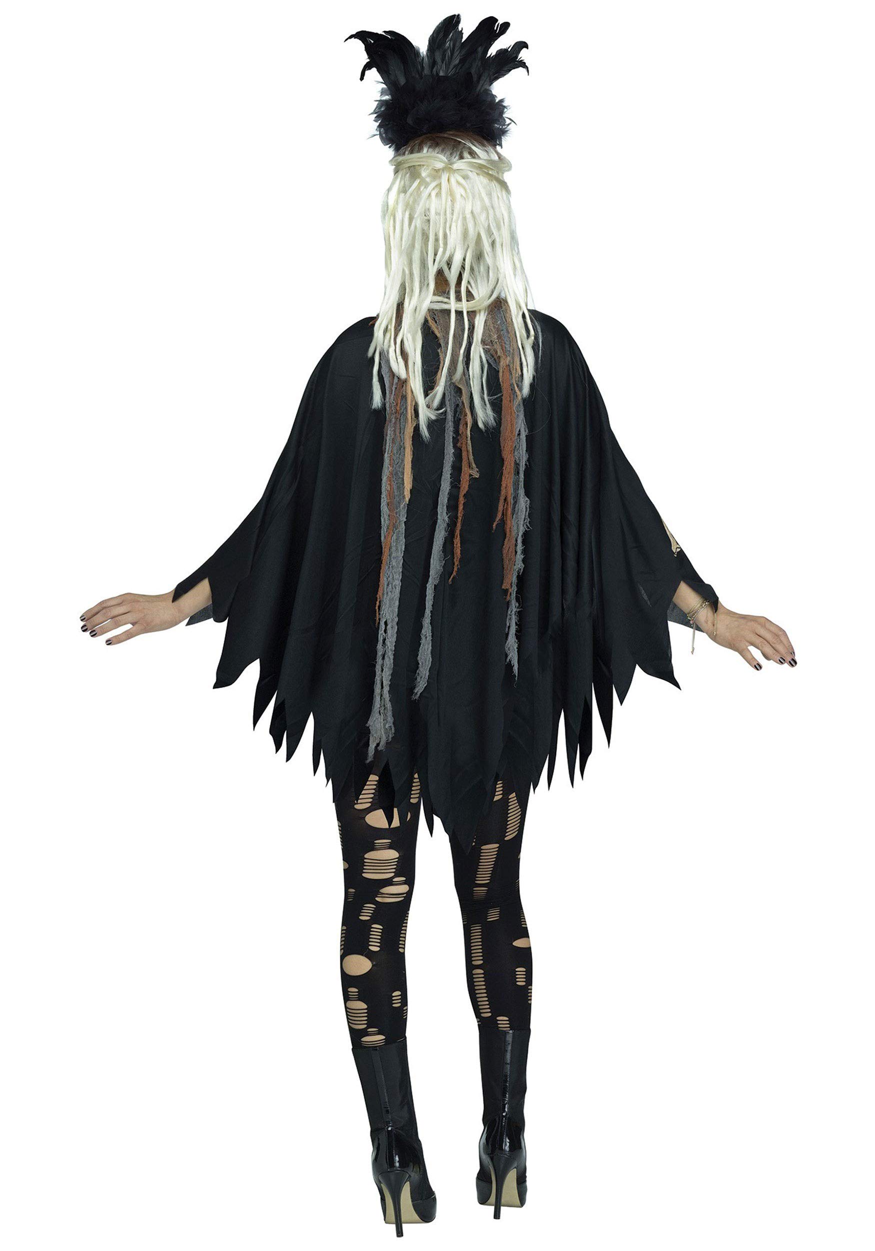 Fun World Women's Voodoo Poncho, Multi, One Size