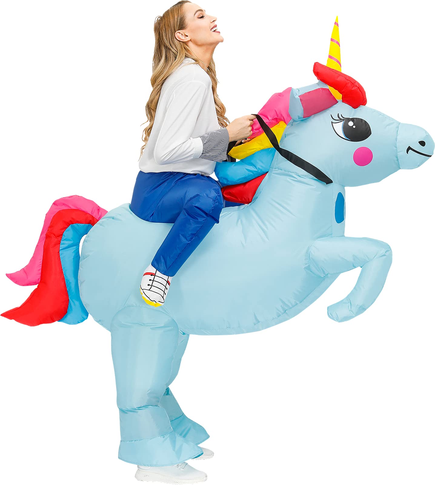 KOOY Inflatable Costume Adult,Inflatable Halloween Costumes,Unicorn costume adult,adult halloween costume women,Blow up Costumes