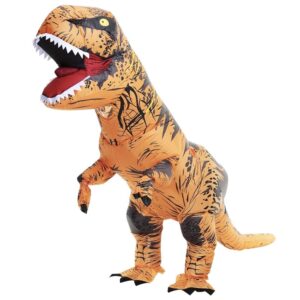 yoovl inflatable dinosaur costume adult, dinosaur inflatable costume for adult, blow up dinosaur costume for halloween cosplay party christmas