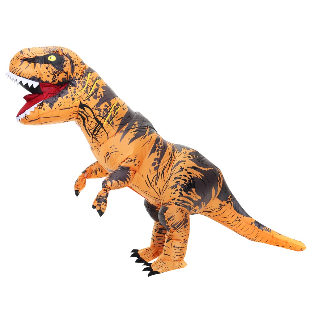 YOOVL Inflatable Dinosaur Costume Adult, Dinosaur Inflatable Costume for Adult, Blow Up Dinosaur Costume for Halloween Cosplay Party Christmas