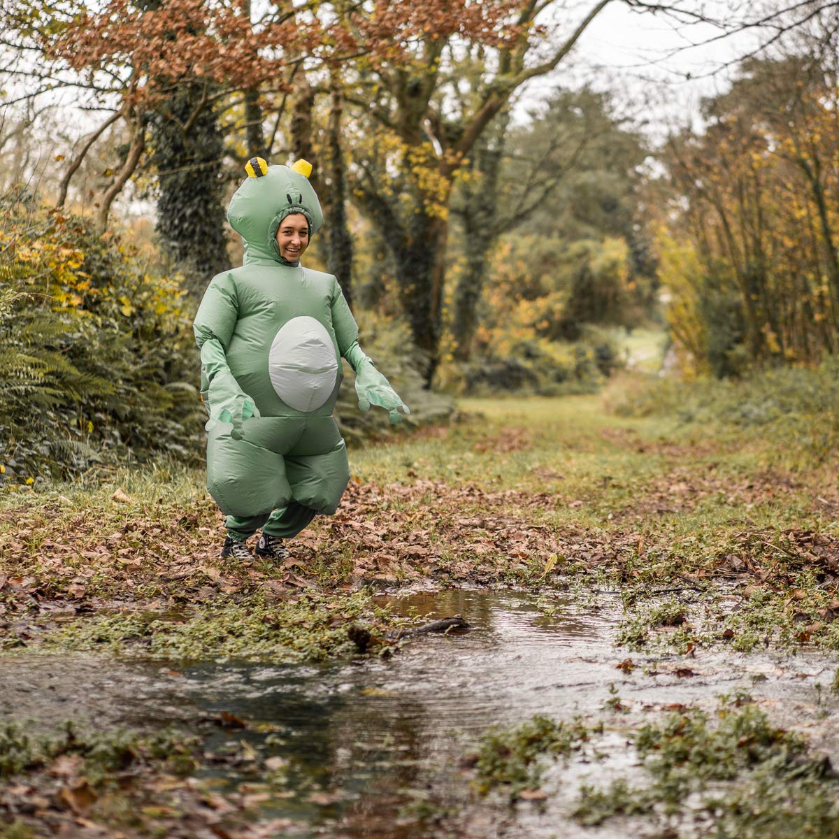 Bodysocks Green Frog Inflatable Costume for Adults (One Size)