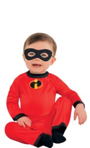 amscan baby jack jack halloween costume for babies, disney, the incredibles, 12-24 months, with mask