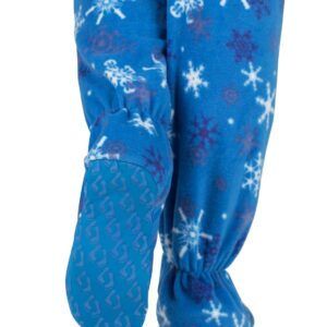 Footed Pajamas - Its A Snow Day Adult Fleece One Piece - Adult - XSmall (Fits 5'2-5'4")