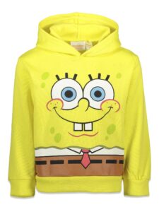 nickelodeon spongebob squarepants toddler boys fleece pullover hoodie yellow 4t