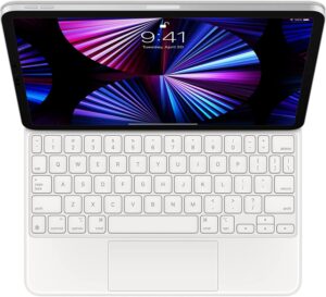 apple usb-c magic keyboard for 11-inch ipad pro 3rd gen & ipad air 4th gen - white (renewed)