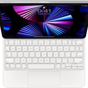 Apple USB-C Magic Keyboard for 11-inch iPad Pro 3rd Gen & iPad Air 4th Gen - White (Renewed)