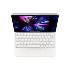 Apple USB-C Magic Keyboard for 11-inch iPad Pro 3rd Gen & iPad Air 4th Gen - White (Renewed)