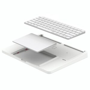 tyonit harmony tray for apple magic trackpad and apple magic keyboard, clean desk setup - keyboard & trackpad not included