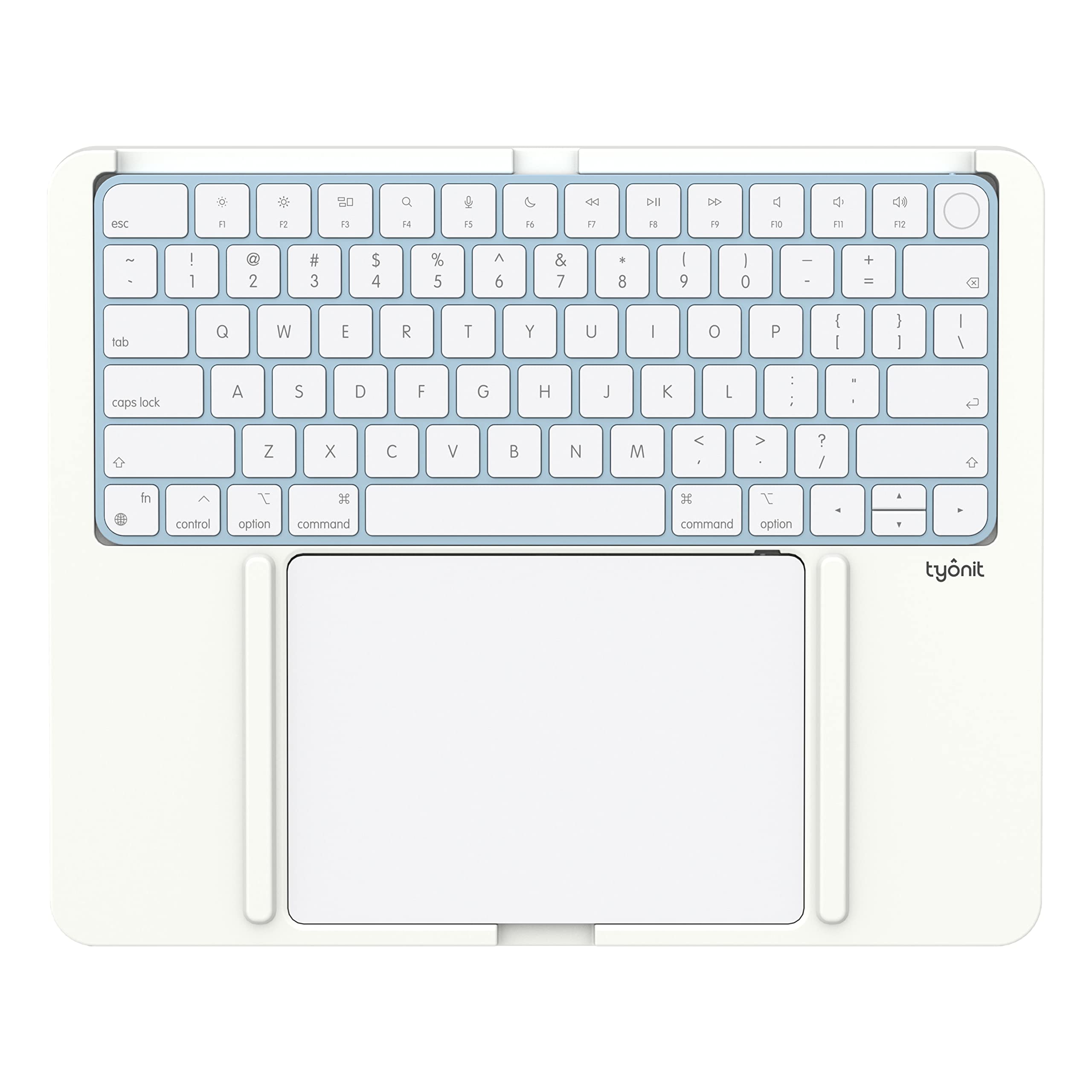 Tyonit Harmony Tray for Apple Magic Trackpad and Apple Magic Keyboard, Clean Desk Setup - Keyboard & Trackpad not Included