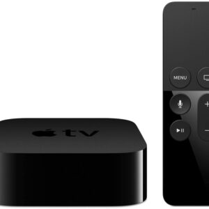 Apple TV 4K HD 32GB Streaming Media Player HDMI with Dolby Digital and Voice search by Asking the Siri Remote, Black, MQD22LL/A-32G (Renewed)