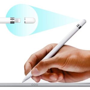 ChicRosa Replacement for Apple Pencil Cap iPencil Magnetic Cap for Apple Pen Stylus for iPad Pro 10.5" 12.9" 9.7" White (White)