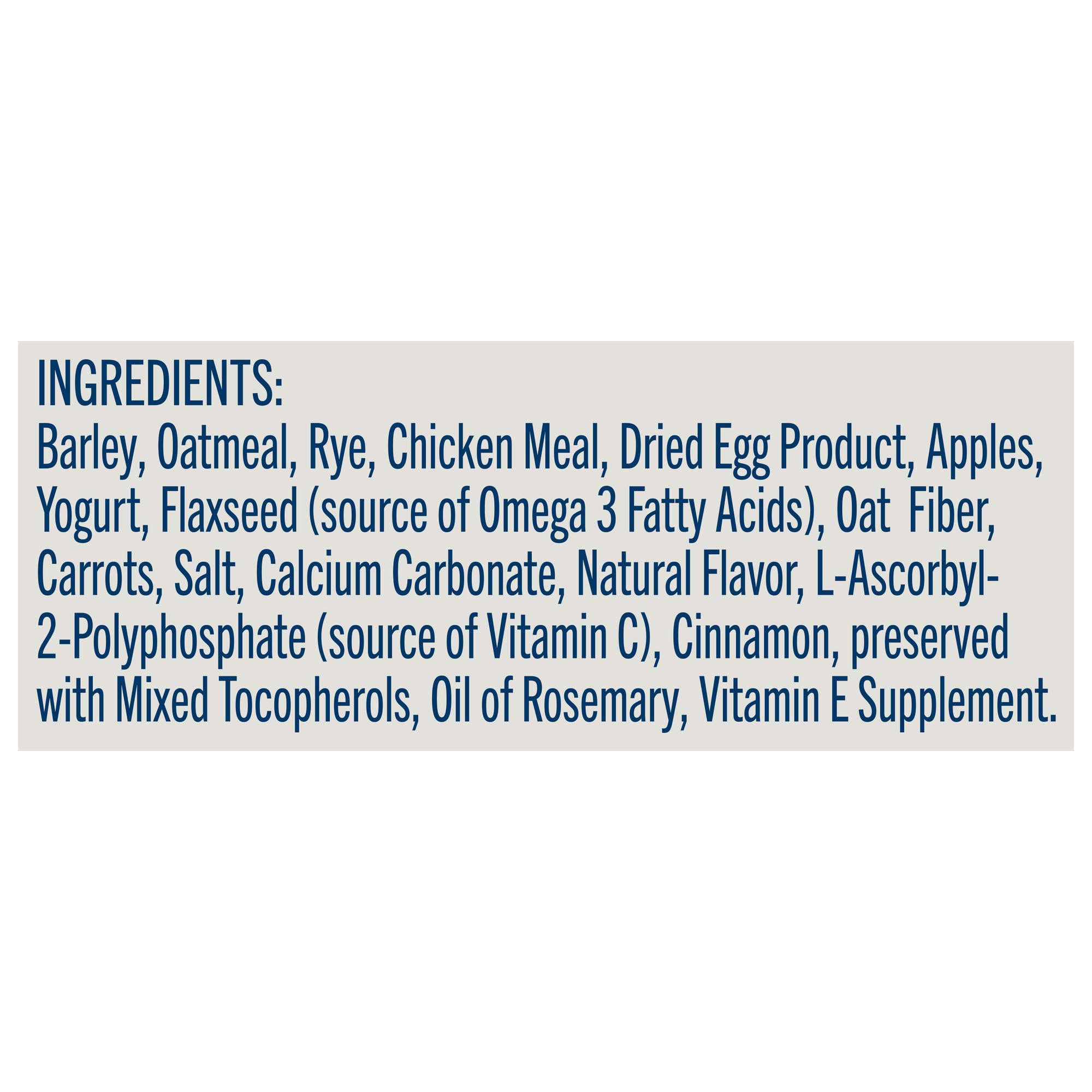 Blue Buffalo Health Bars Natural Crunchy Dog Treats Biscuits, Apple & Yogurt 16-oz Bag