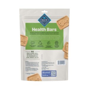 Blue Buffalo Health Bars Natural Crunchy Dog Treats Biscuits, Apple & Yogurt 16-oz Bag