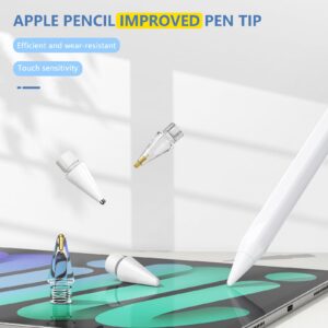 8 Pack Replacement Tips for Apple Pencil 1st and 2nd Generation, Accessories Compatible with iPad Pro Pencil Nibs