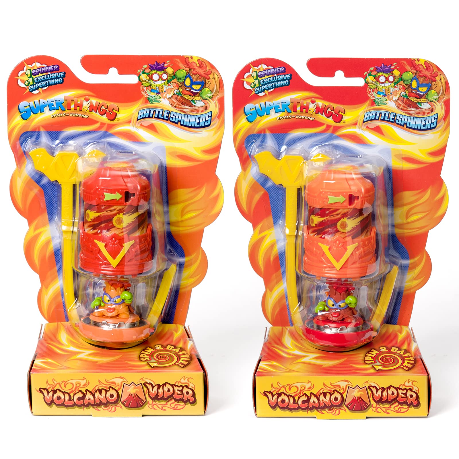 SUPERZINGS - Battle Spinners - Volcano Viper, Contains 1 Spinner & 1 SuperThing Exclusive