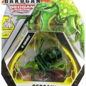 Bakugan Geogan Rising 2021 Ventus Swarmer Geogan (Viloch Combiner Part 7 of 7) Collectible Action Figure and Trading Cards