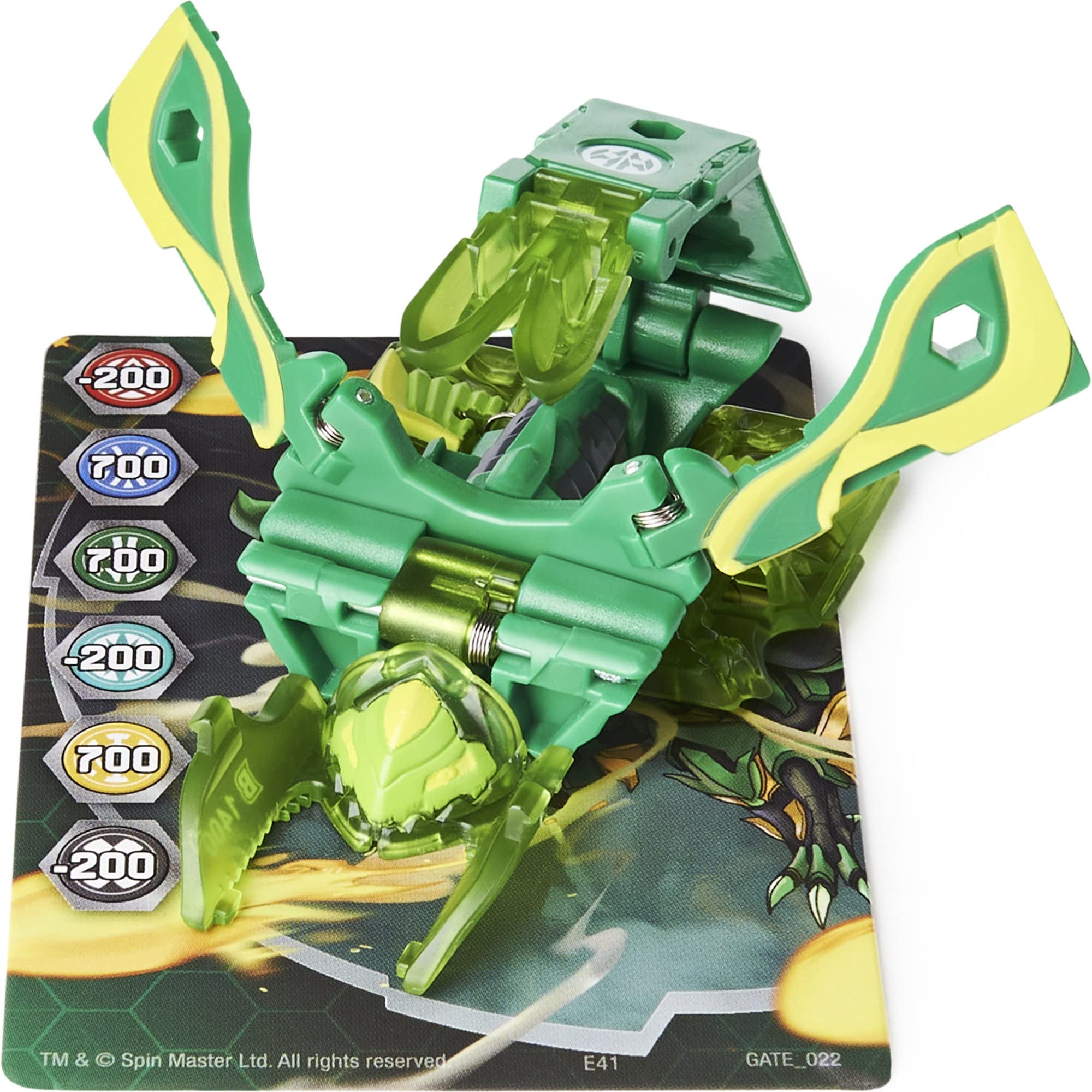 Bakugan Geogan Rising 2021 Ventus Swarmer Geogan (Viloch Combiner Part 7 of 7) Collectible Action Figure and Trading Cards