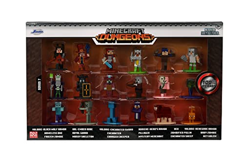 MINECRAFT DUNGEONS NANO METALFIGS 18 PK W7