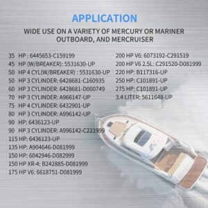 MaySpare 12V Power Trim Solenoid Switch for Mercury Mariner Outboard Motors 35-275 HP 89-846070 89-94318 MerCruiser 89-96158T