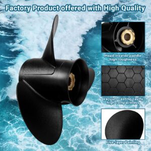 ADP 14 1/2 x19 | 48-832830A45 Upgrade OEM Aluminum Outboard Propeller fit Mercury Engines 135-300HP&Mercruiser Alpha One Propeller, 15 Spline Tooth. Hub Kits Included,14.5 x 19 Hp, RH