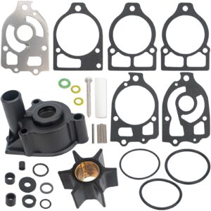 water pump impeller kit 96148q8 water pump repair kit for mercury and mariner outboards and mercruiser stern drives repalces 46-96148q8 46-96148a8 46-96148t8 46-96148a5 46-44292a4 46-42579a4