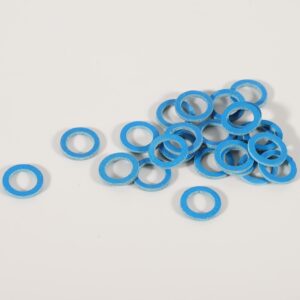 24 Pcs Lower Unit Drain Plug Seal Gasket, Gearcase Lube Drain Screw Washer Replacement for Mercury Marine Outboard Evinude Mercruiser Outdrive Tohatsu 12-19183-3 12-19183Q02 12-19183K02 18-2244