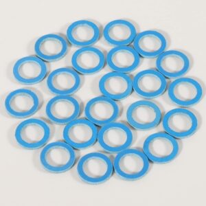 24 Pcs Lower Unit Drain Plug Seal Gasket, Gearcase Lube Drain Screw Washer Replacement for Mercury Marine Outboard Evinude Mercruiser Outdrive Tohatsu 12-19183-3 12-19183Q02 12-19183K02 18-2244