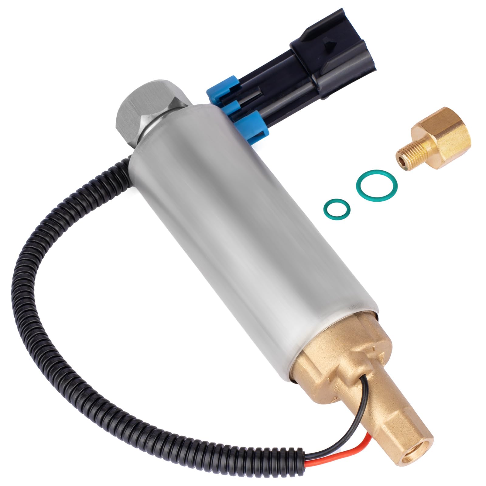 Yeoflagtrade 861155A3 Electric Fuel Pump Replacement For Mercury Mercruiser Marine Boat 4.3L 5.0L 5.7L V6 V8 Carburetor Engines Low Pressure Fuel Pump Replaces 861155A3 861155-2 18-8868