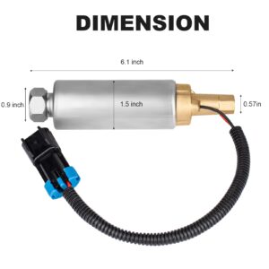 Yeoflagtrade 861155A3 Electric Fuel Pump Replacement For Mercury Mercruiser Marine Boat 4.3L 5.0L 5.7L V6 V8 Carburetor Engines Low Pressure Fuel Pump Replaces 861155A3 861155-2 18-8868