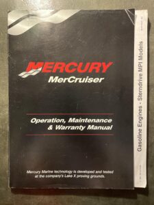 mercury mercruiser - operation, maintenance & warranty manual