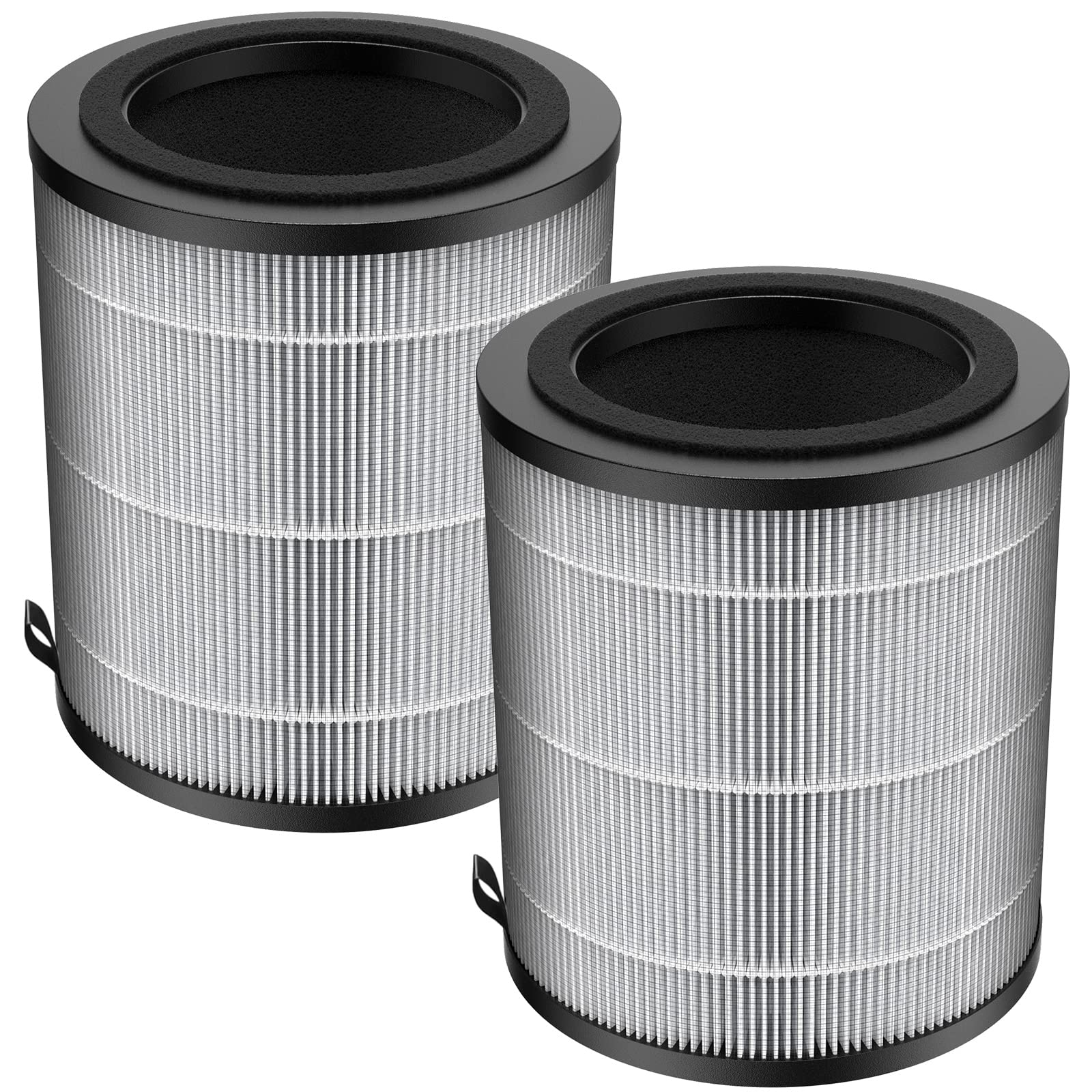 JF100 Replacement Filter, 3-in-1 Pre-Filter, H13 True HEPA and Activated Carbon Filtration System, 2 Pack