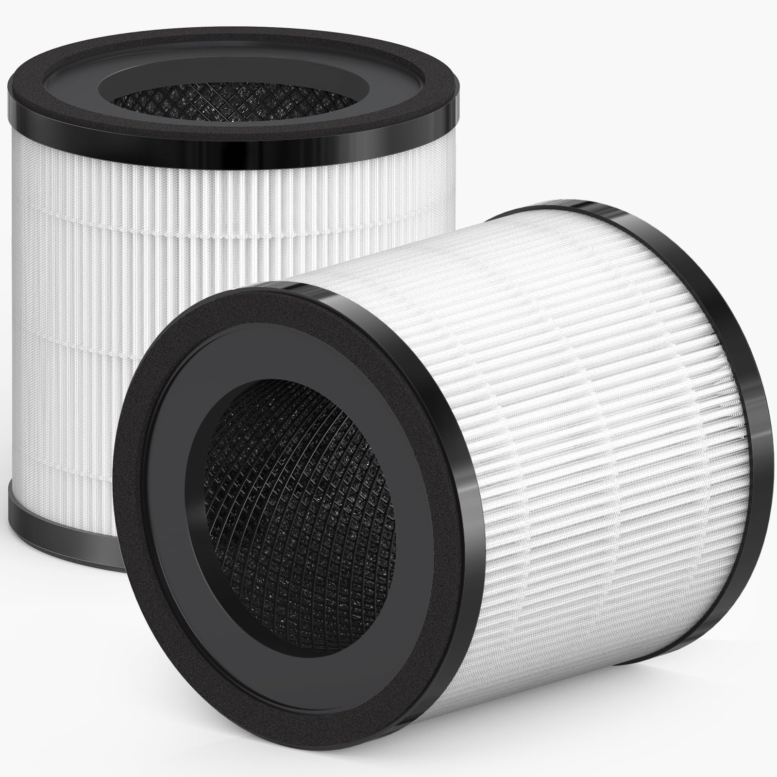 SAKEGDY SY910 KJ150 Replacement Filter, Compatible with SY910 (AF3001) /Generic Muliap KJ910 / Druiap KJ150 Purifier, 3-in-1 Filtration with H13 True HEPA, Upgrade Columnar Activated Carbon, 2 Pack.