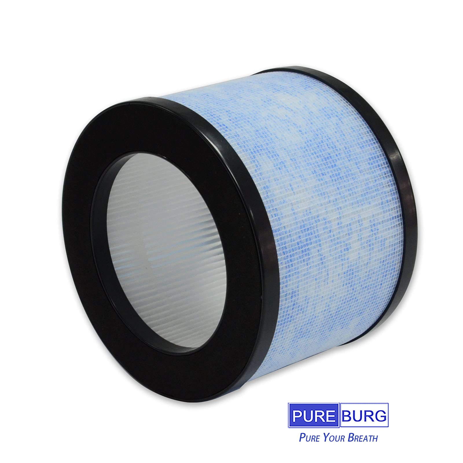 PUREBURG TZ-K1 True HEPA Replacement Filter Compatible with ToLife TZ-K1,Intelabe EP1080, AROEVE MK01 MK06,Kloudi DH-JH01, POMORON MJ001H & FreAire HAP601 Air Purifiers,2-Pack