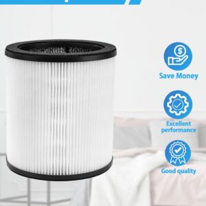 BBT BAMBOOST KJ80 Replacement Filter Compatible with Druiap KJ80 Air Purifier, 3-in-1 True HEPA and High-Efficiency Activated Carbon Filter, Compare to Part #AF3080, 2 Pack