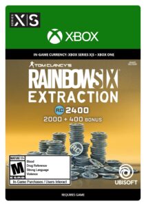 tom clancy's rainbow six extraction: 2,400 react credits - xbox [digital code]