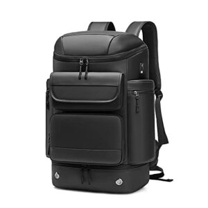 men large capacity travel backpack,50l waterproof hiking trekking backpack with separate shoe bag,business work laptop backpack